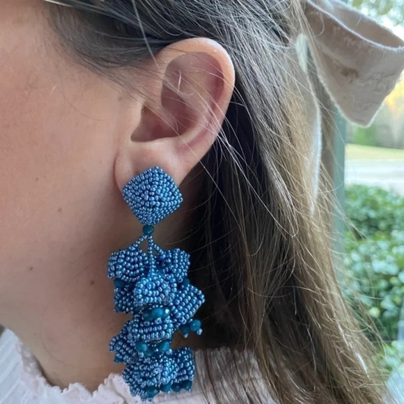 NWOT Sachin & Babi Grape Clip  Earrings - Picture 6 of 9